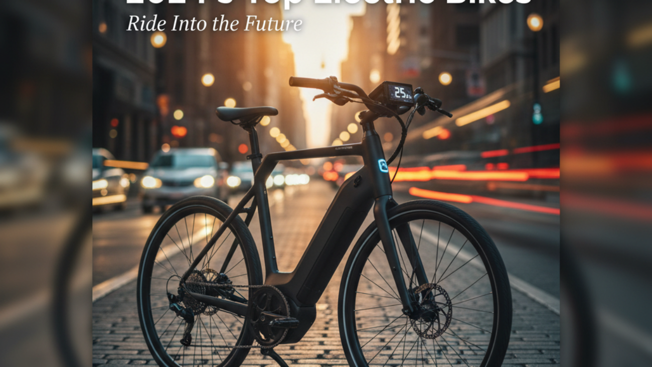 alt_text Sleek electric bike on a city street at sunset, showcasing speed, innovation, and modern design.